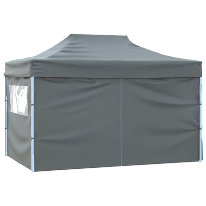 Gazebo Professionale Pieghevole 4 Pareti 3X4M Acciaio