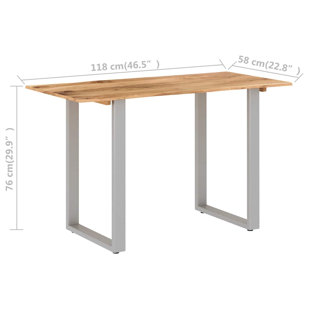 Tavolo Da Pranzo In Legno Massello Di Acacia