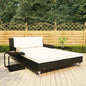Lettino Prendisole Per 2 Persone Con Cuscini Polyrattan