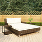 Lettino Prendisole Per 2 Persone Con Cuscini Polyrattan