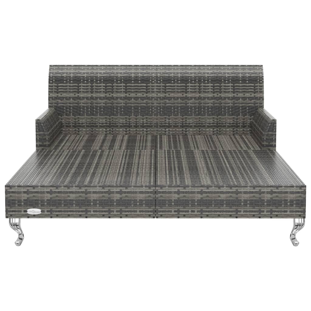 Lettino Prendisole Per 2 Persone Con Cuscini Polyrattan