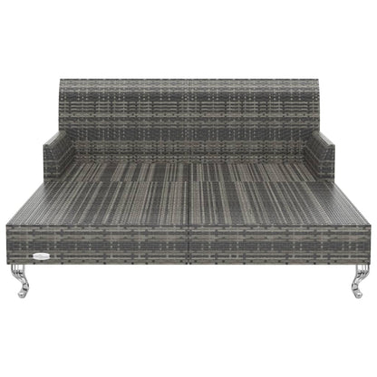 Lettino Prendisole Per 2 Persone Con Cuscini Polyrattan