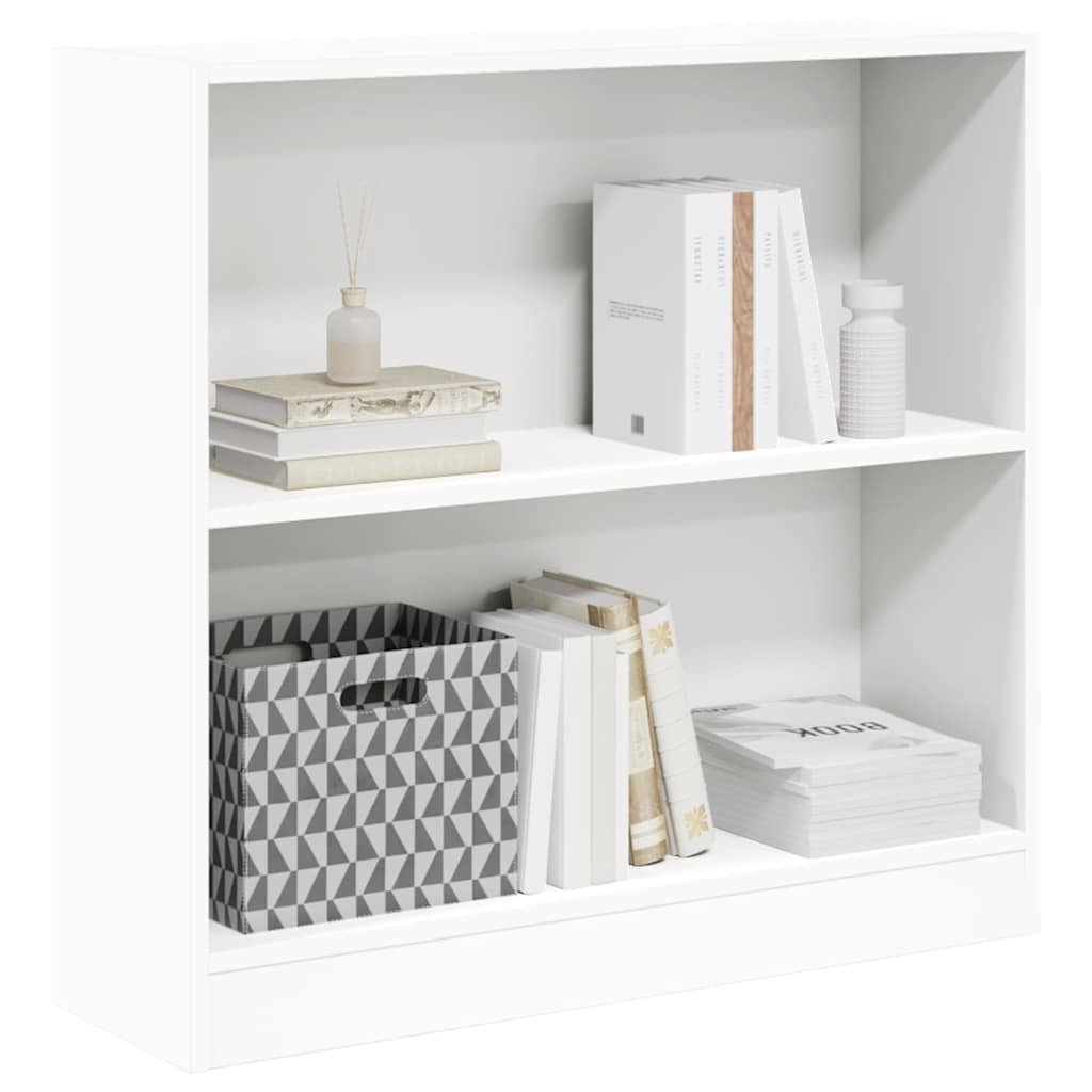 Libreria Bianca 80X24X75 Cm In Legno Multistrato