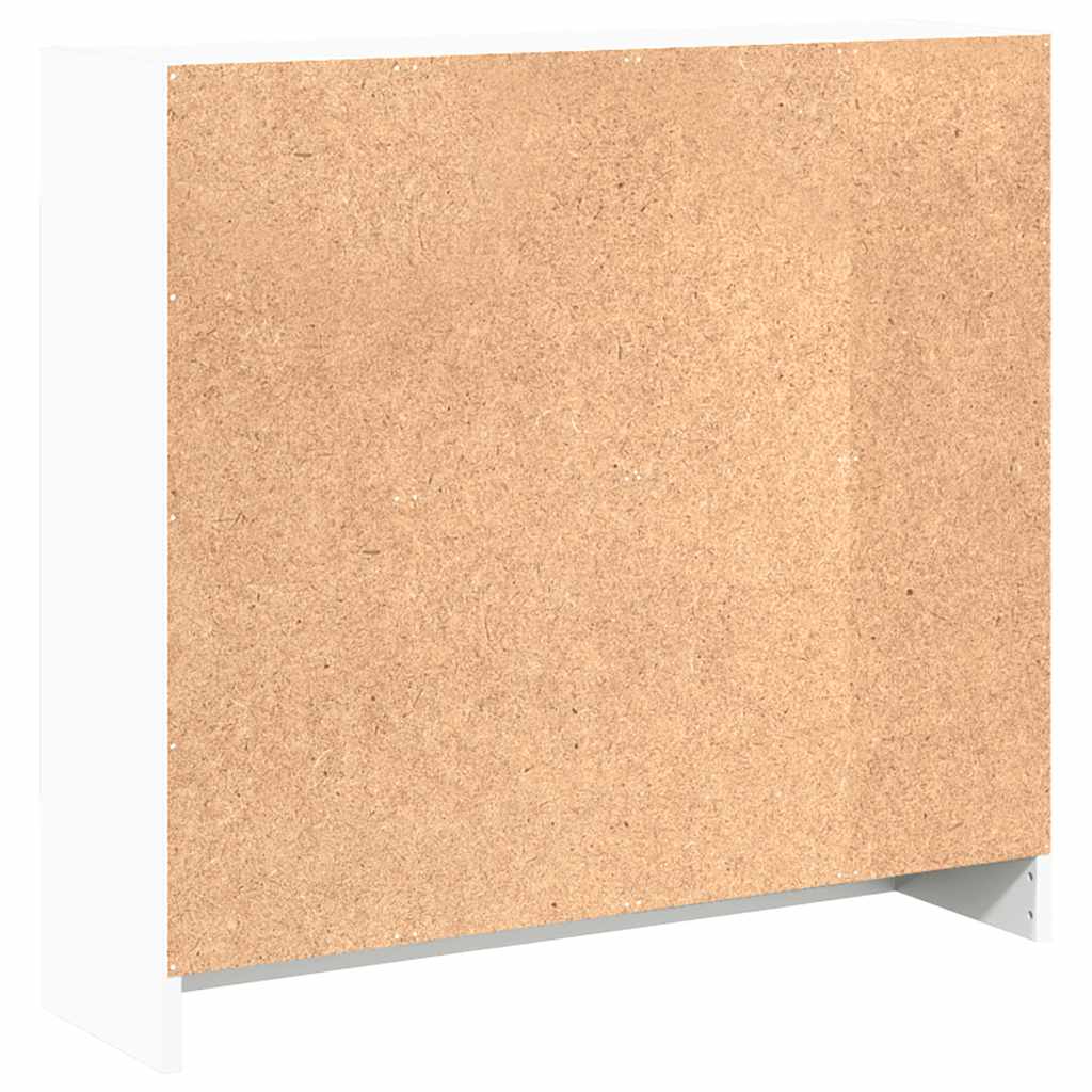 Libreria Bianca 80X24X75 Cm In Legno Multistrato