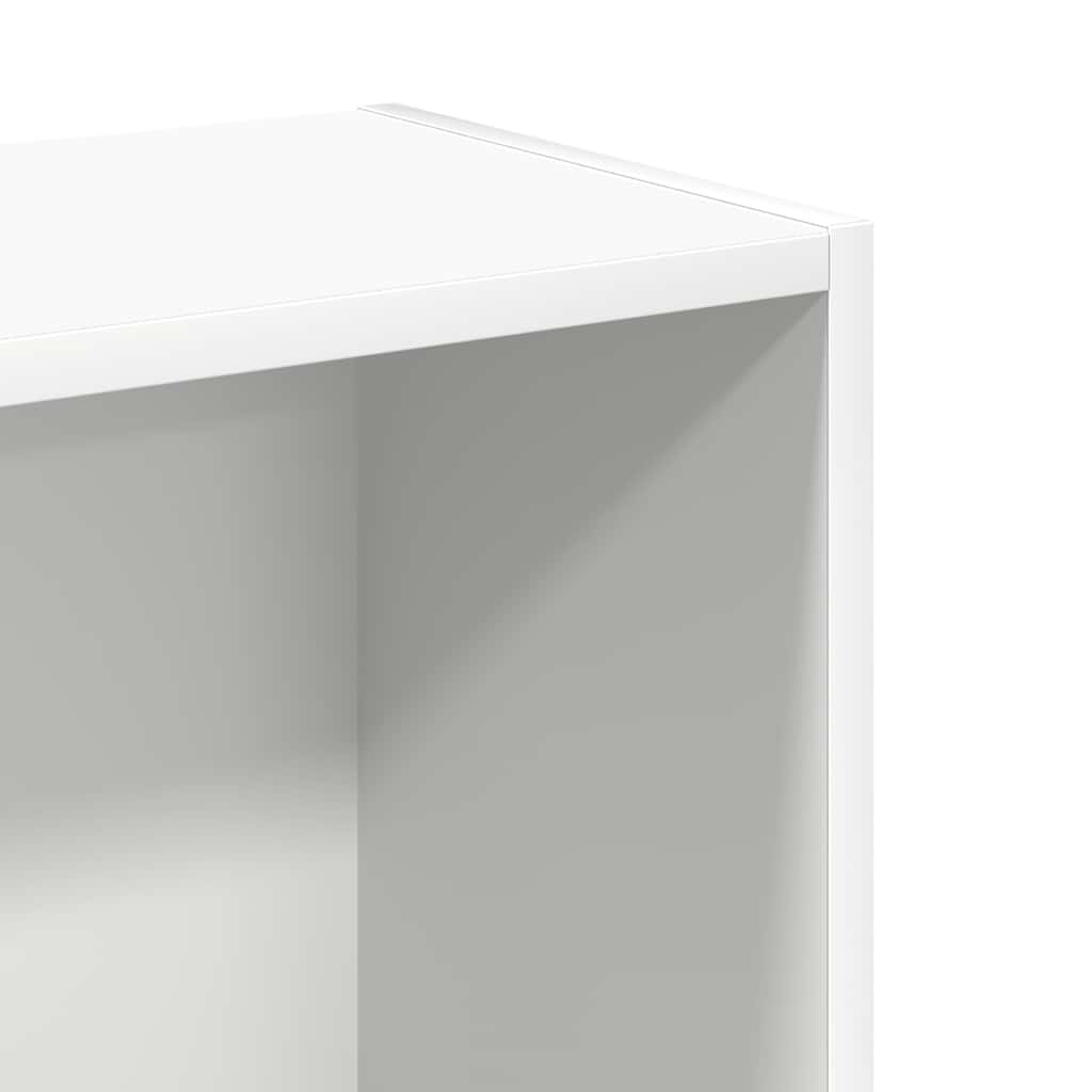 Libreria Bianca 80X24X75 Cm In Legno Multistrato