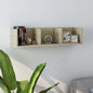 Scaffale Porta Cd A Parete Antico 75X18X18 Cm Legno Multistrato
