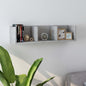 Scaffale Porta Cd A Parete Antico 75X18X18 Cm Legno Multistrato
