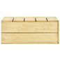 Tavolo Da Giardino 75X75X31 Cm In Legno Di Pino Impregnato