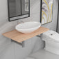 Set Mobili Da Bagno 2 Pz Ceramica Rovere Marrone