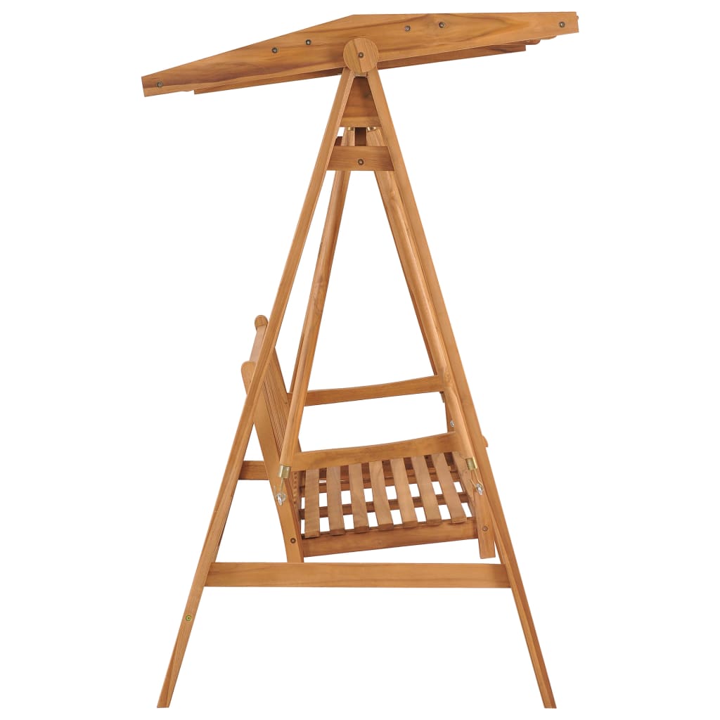 Dondolo Da Giardino 170 Cm In Legno Massello Di Teak