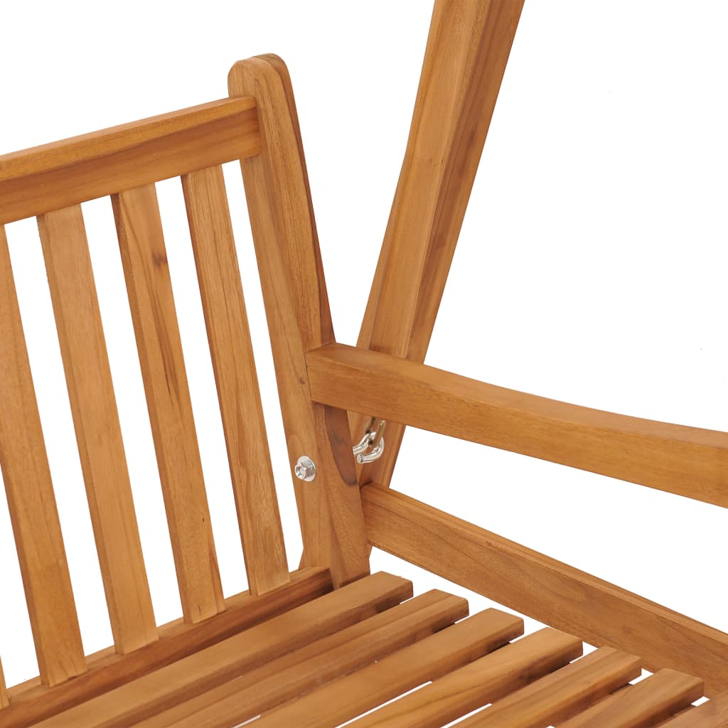 Dondolo Da Giardino 170 Cm In Legno Massello Di Teak