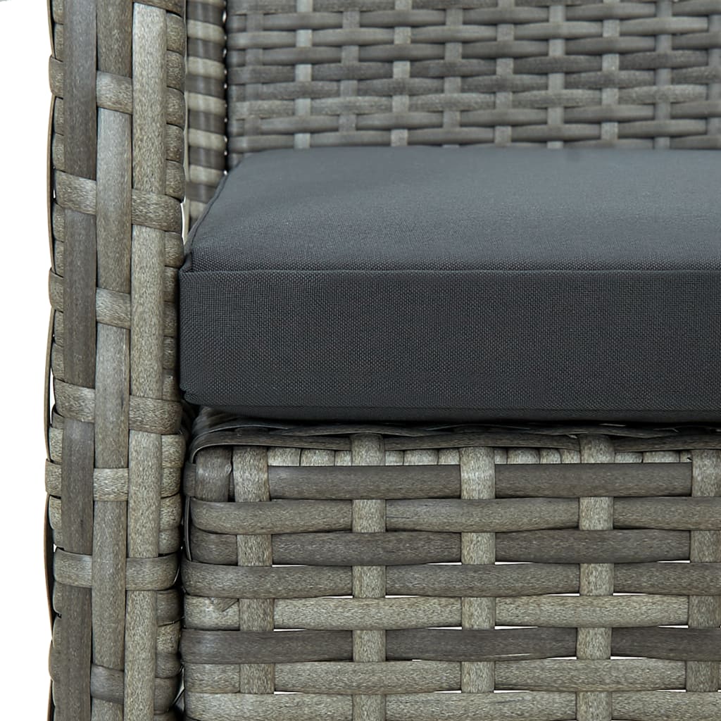 Divano Da Giardino A 3 Posti Con Cuscini In Polyrattan