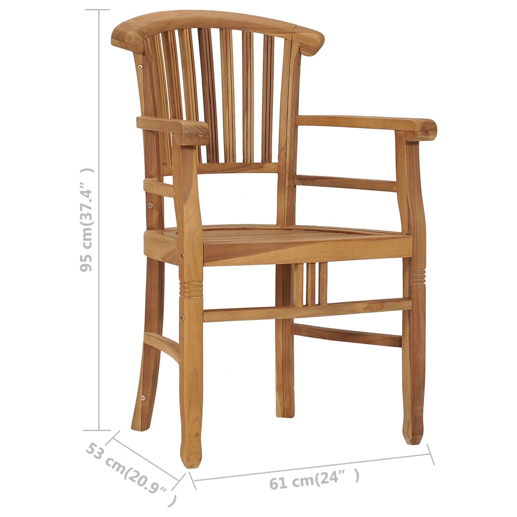 Sedie Da Giardino 2 Pz In Legno Massello Di Teak