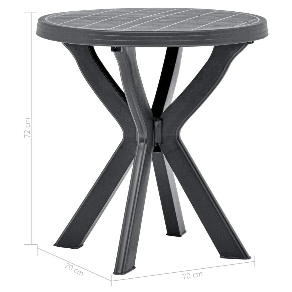 Tavolo Da Bistrot Ø70 Cm In Plastica