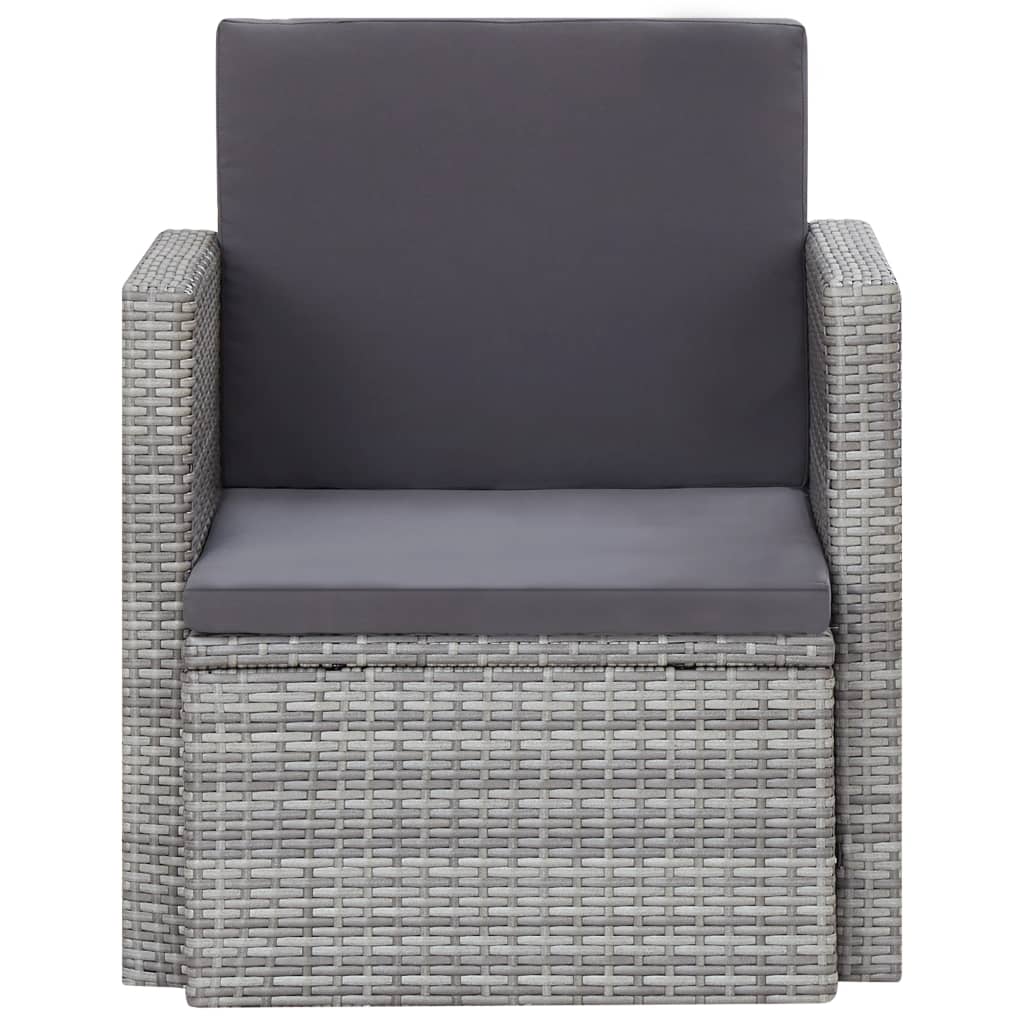 Sedia Da Giardino Con Cuscini In Polyrattan