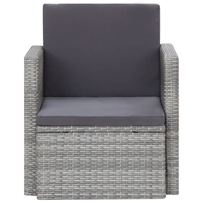 Sedia Da Giardino Con Cuscini In Polyrattan