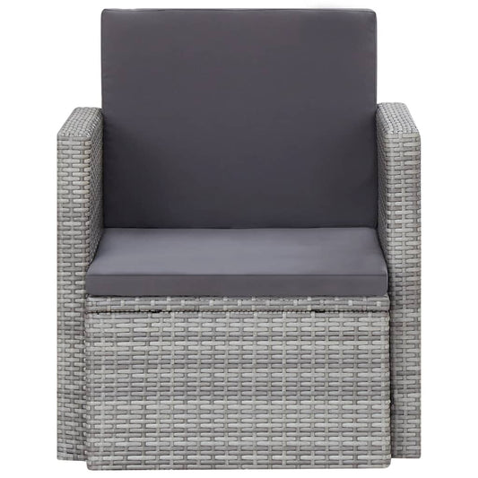 Sedia Da Giardino Con Cuscini In Polyrattan