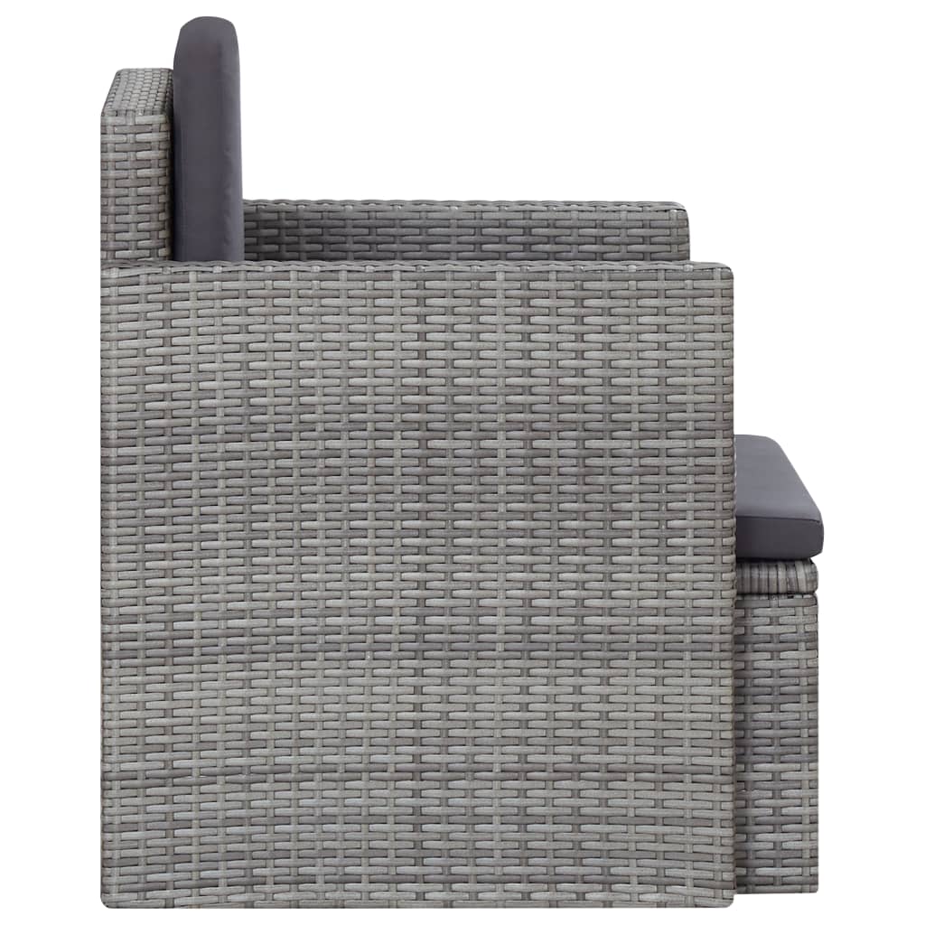 Sedia Da Giardino Con Cuscini In Polyrattan