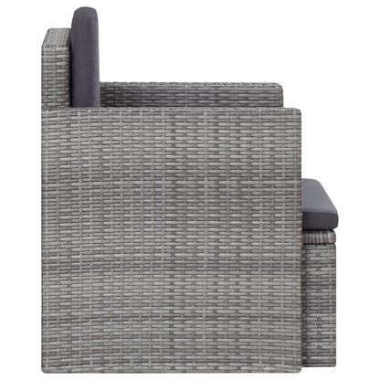 Sedia Da Giardino Con Cuscini In Polyrattan