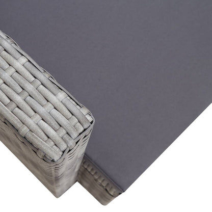 Sedia Da Giardino Con Cuscini In Polyrattan