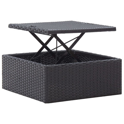 Lettino Da Giardino Con Tettuccio In Polyrattan