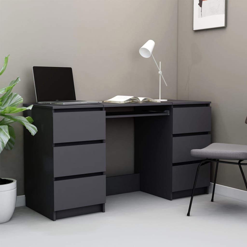 Scrivania 140X50X77 Cm In Legno Multistrato