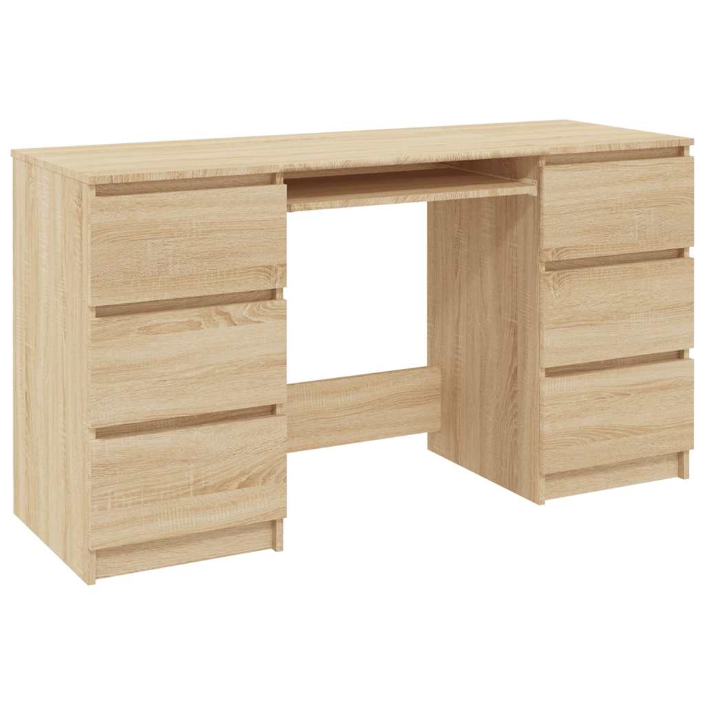Scrivania 140X50X77 Cm In Legno Multistrato