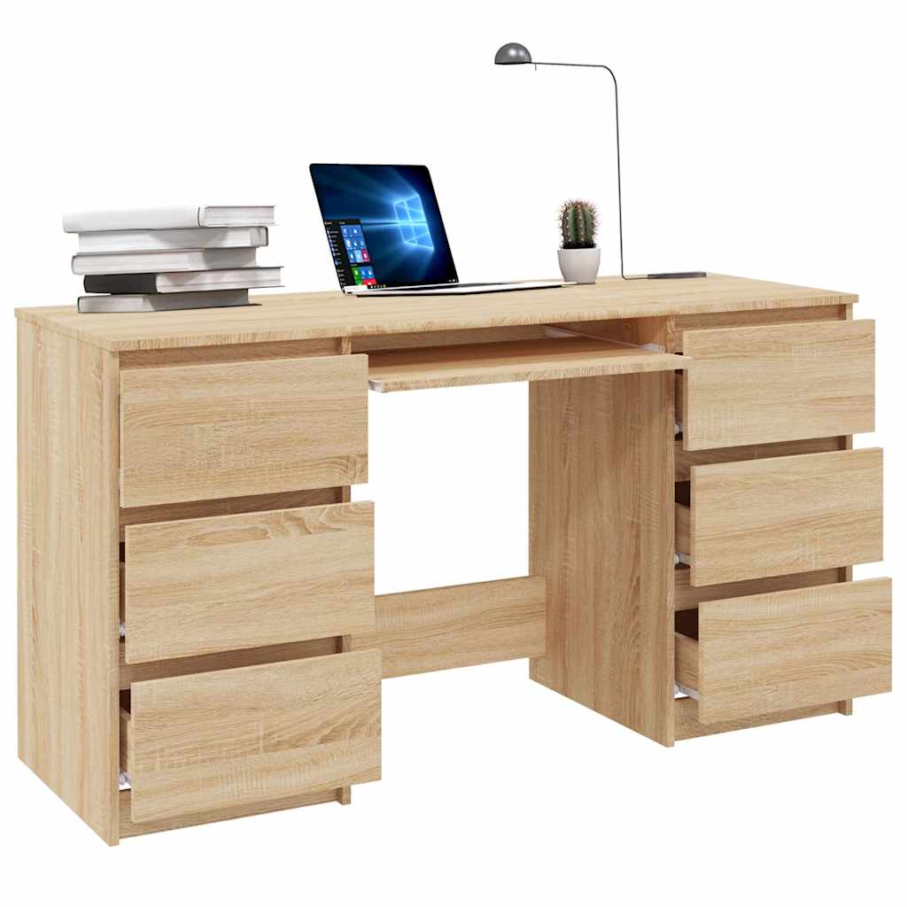 Scrivania 140X50X77 Cm In Legno Multistrato