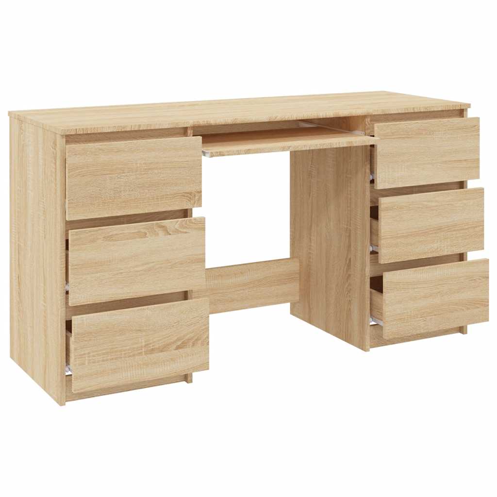 Scrivania 140X50X77 Cm In Legno Multistrato