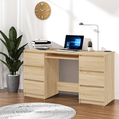 Scrivania 140X50X77 Cm In Legno Multistrato