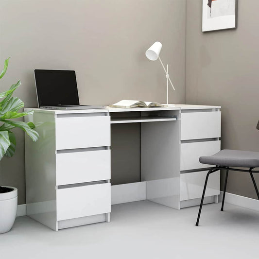 Scrivania 140X50X77 Cm In Legno Multistrato