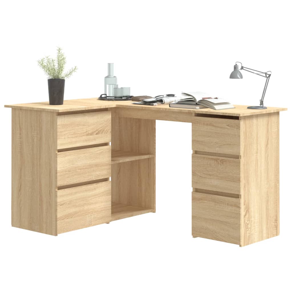 Scrivania Angolo 145X100X76 Cm Legno Multistrato