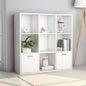 Libreria Nera 98X30X98 Cm In Legno Multistrato