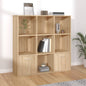 Libreria Nera 98X30X98 Cm In Legno Multistrato