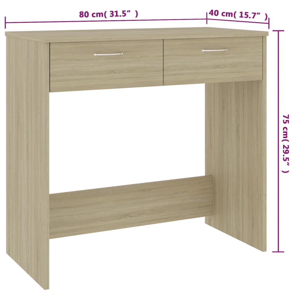 Scrivania 80X40X75 Cm In Legno Multistrato