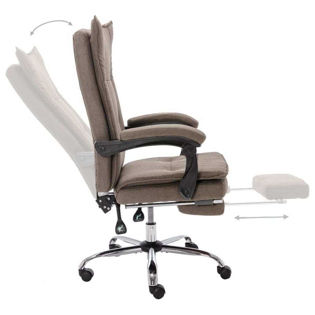 Sedia Da Ufficio Grigio In Tessuto