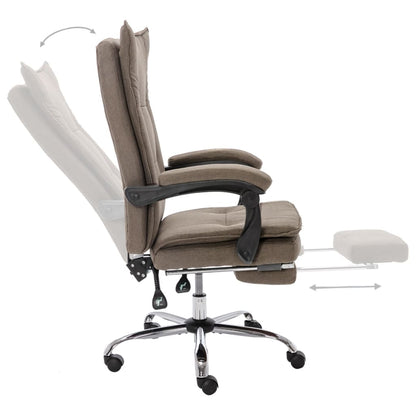 Sedia Da Ufficio Grigio In Tessuto