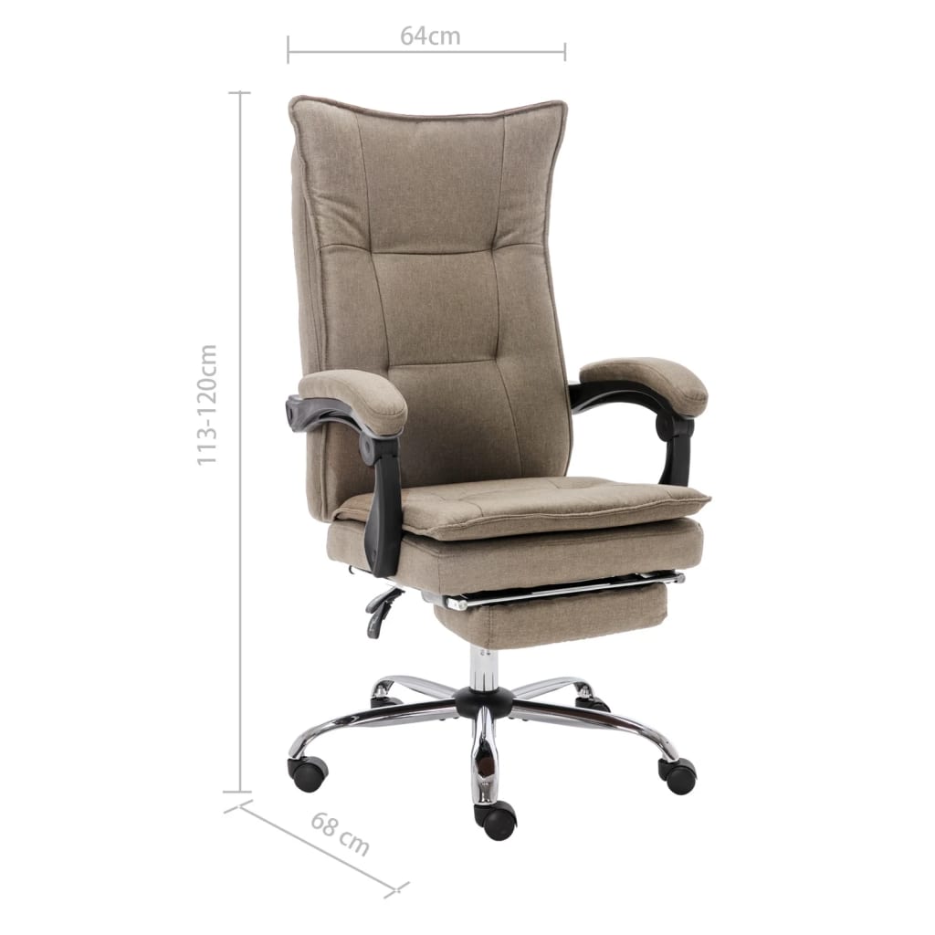 Sedia Da Ufficio Grigio In Tessuto
