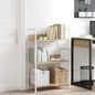 Scaffale Libri 4 Ripiani Rovere 60X27,6X124,5 Legno Multistrato