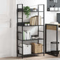 Scaffale Libri 4 Ripiani Rovere 60X27,6X124,5 Legno Multistrato