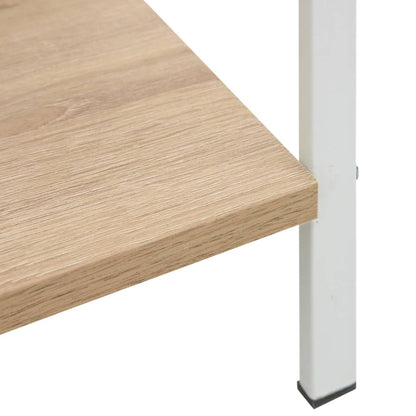Scaffale Libri 4 Ripiani Rovere 60X27,6X124,5 Legno Multistrato