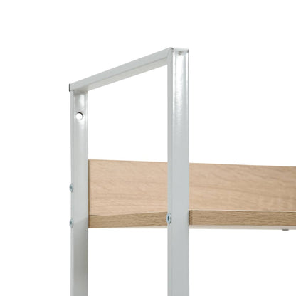 Scaffale Libri 4 Ripiani Rovere 60X27,6X124,5 Legno Multistrato