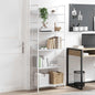 Scaffale Libri 4 Ripiani Rovere 60X27,6X124,5 Legno Multistrato