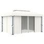Gazebo Con Tende 3X3 Cm Alluminio