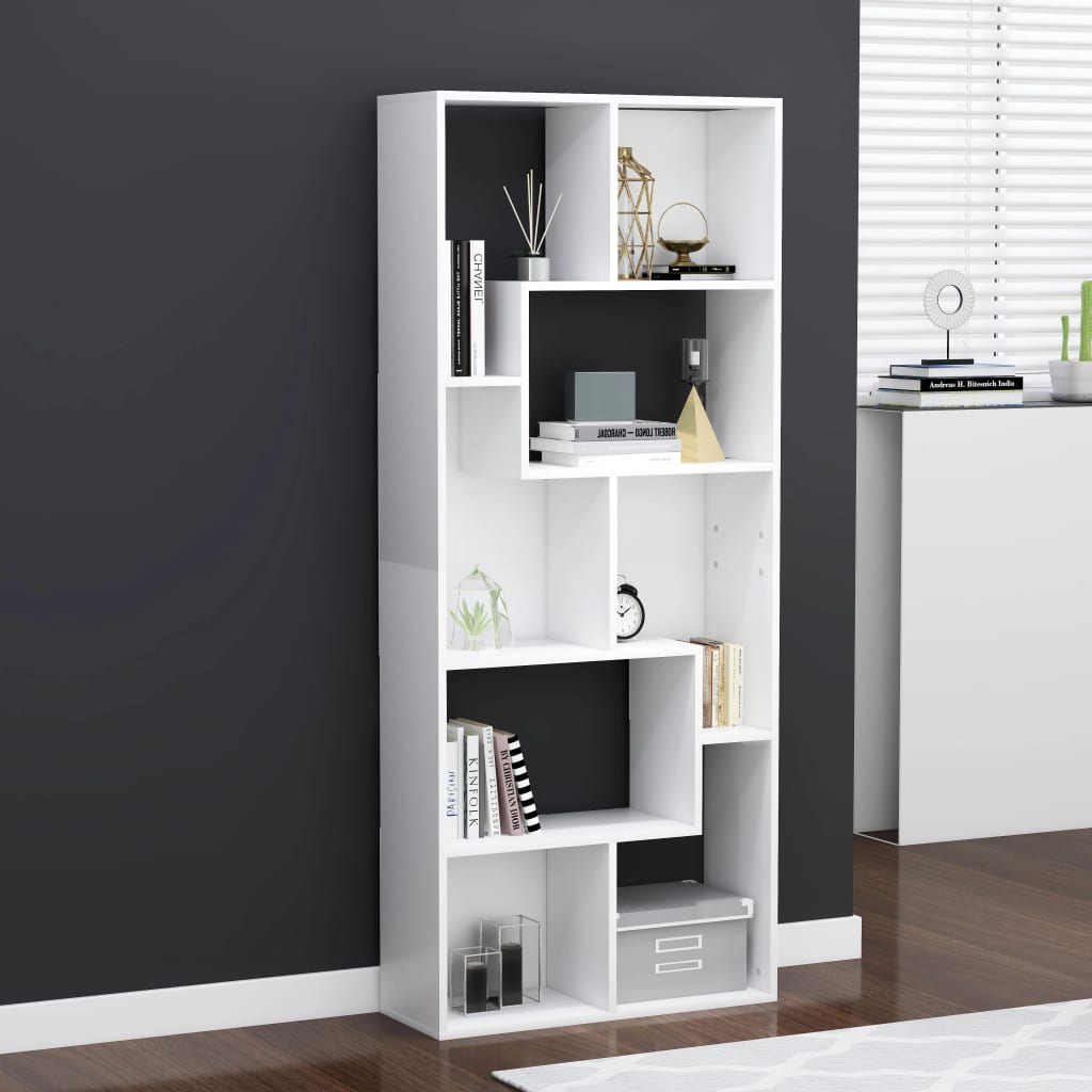 Libreria 67X24X161 Cm In Legno Multistrato
