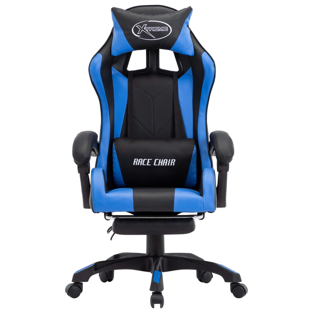 Sedia Da Gaming Con Poggiapiedi Verde E Nera In Similpelle