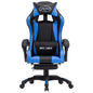 Sedia Da Gaming Con Poggiapiedi Verde E Nera In Similpelle