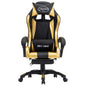Sedia Da Gaming Con Poggiapiedi Verde E Nera In Similpelle