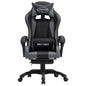 Sedia Da Gaming Con Poggiapiedi Verde E Nera In Similpelle