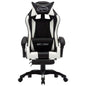 Sedia Da Gaming Con Poggiapiedi Verde E Nera In Similpelle